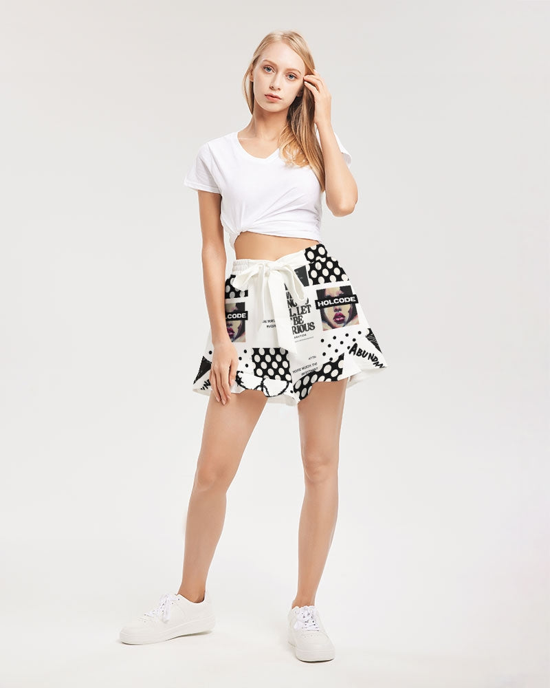 Patched Up Ruffle Shorts