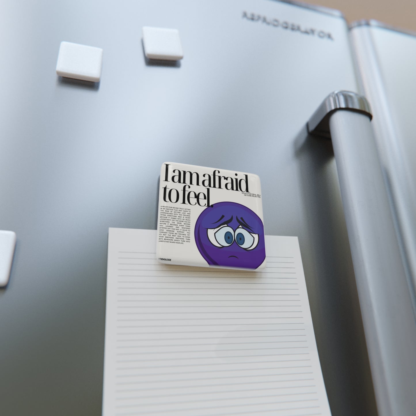 Feel Porcelain Magnet, Square
