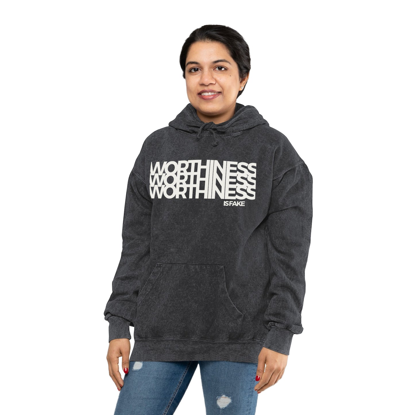 WIF Unisex Mineral Wash Hoodie