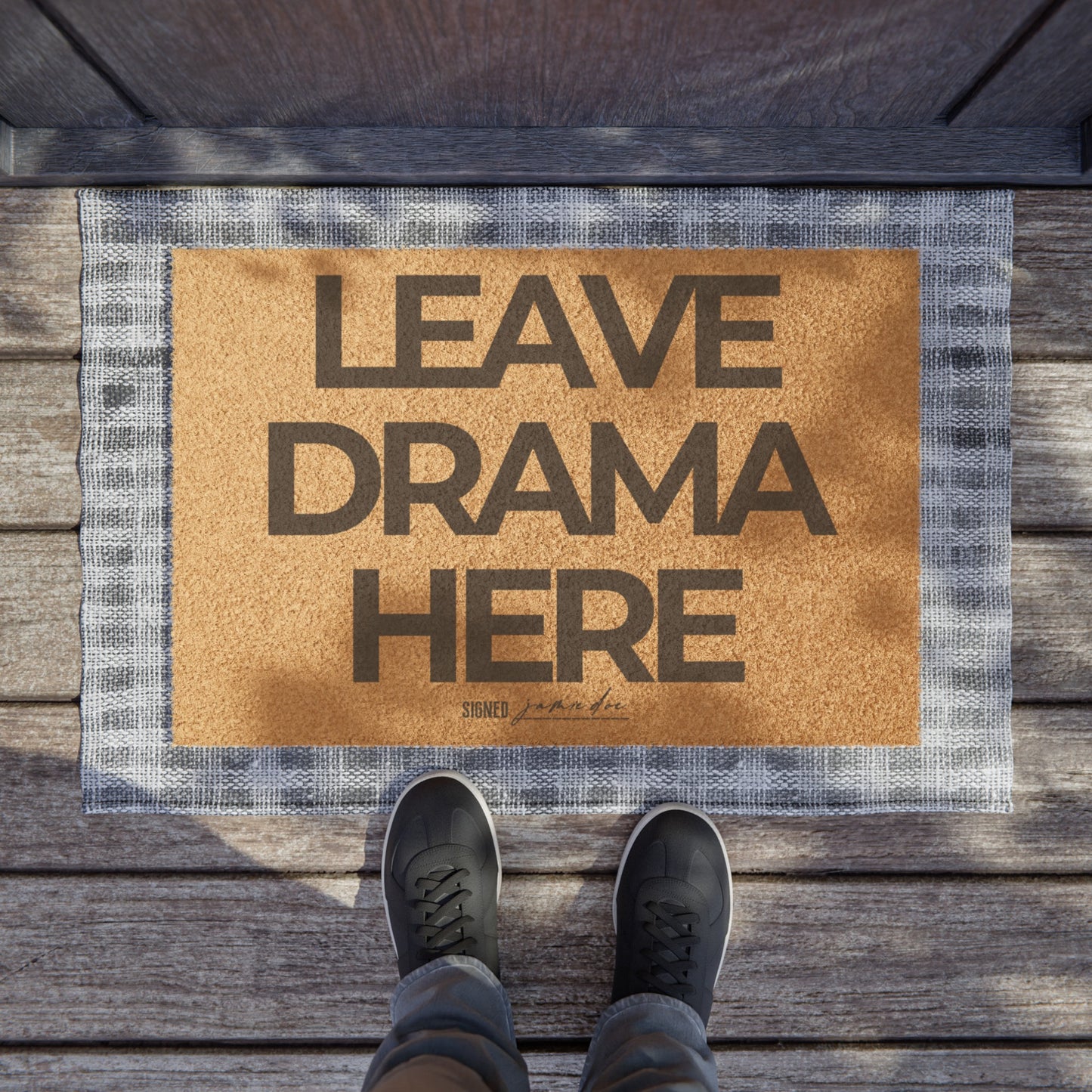 Leave drama here Doormat