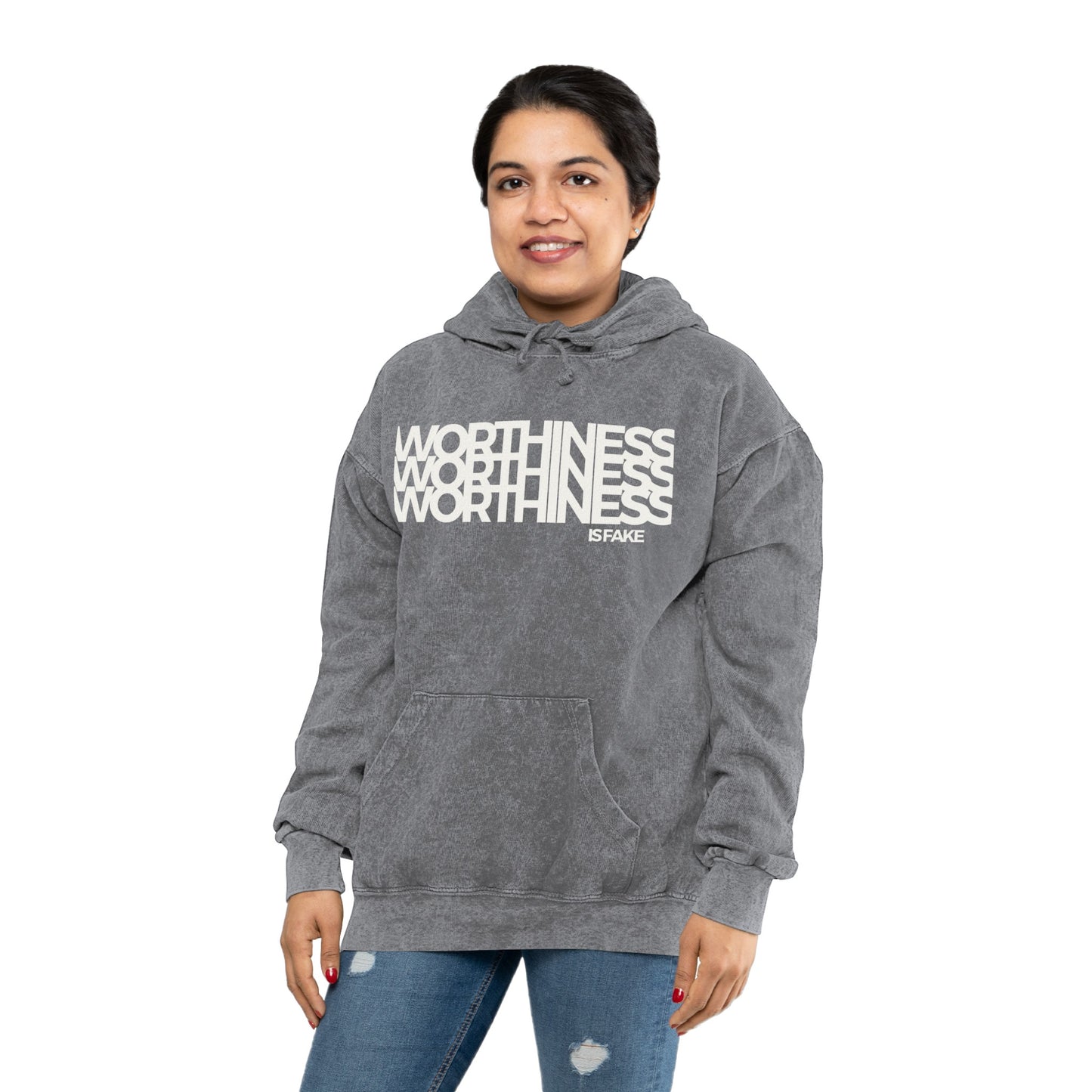WIF Unisex Mineral Wash Hoodie