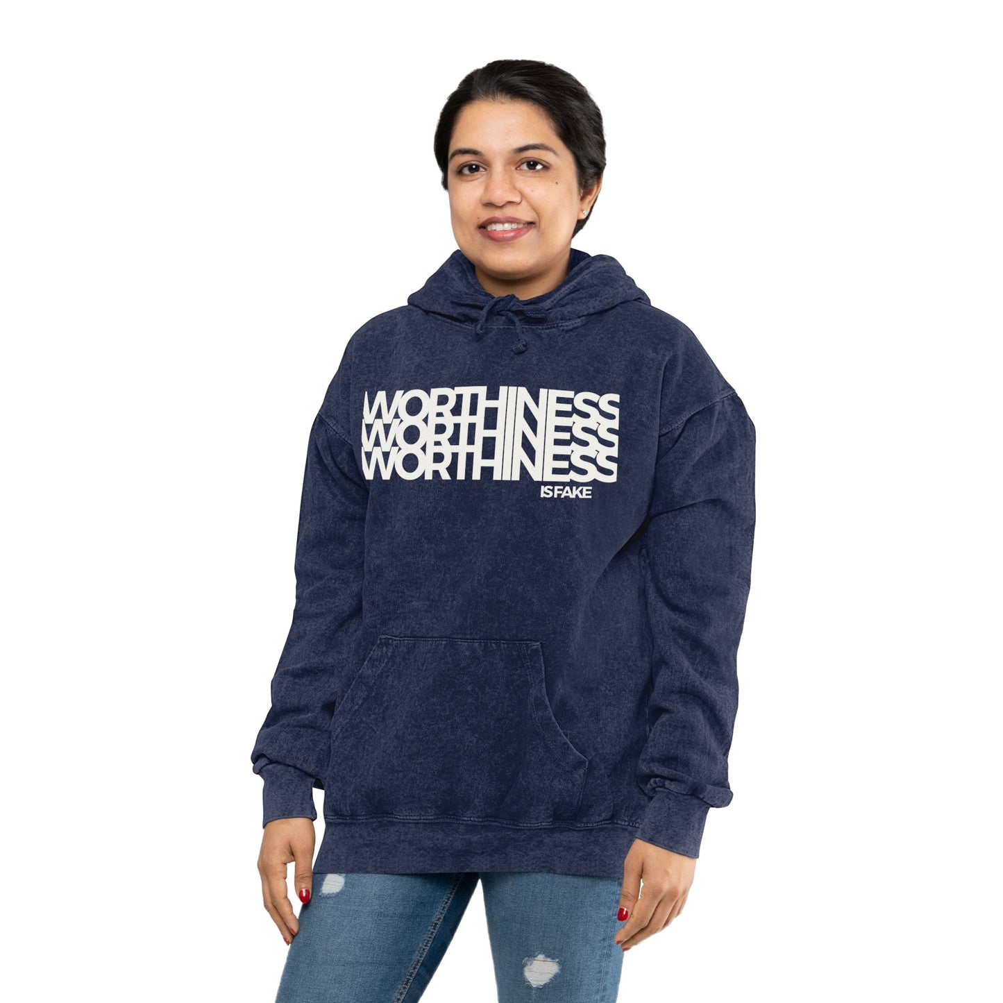 WIF Unisex Mineral Wash Hoodie