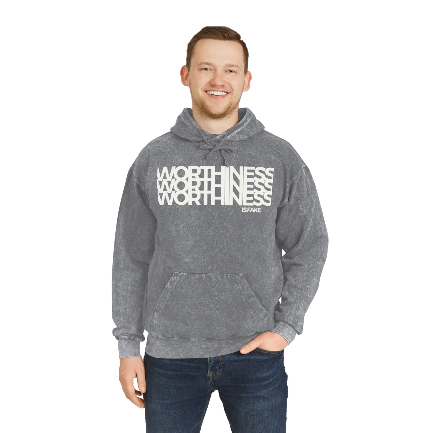 WIF Unisex Mineral Wash Hoodie