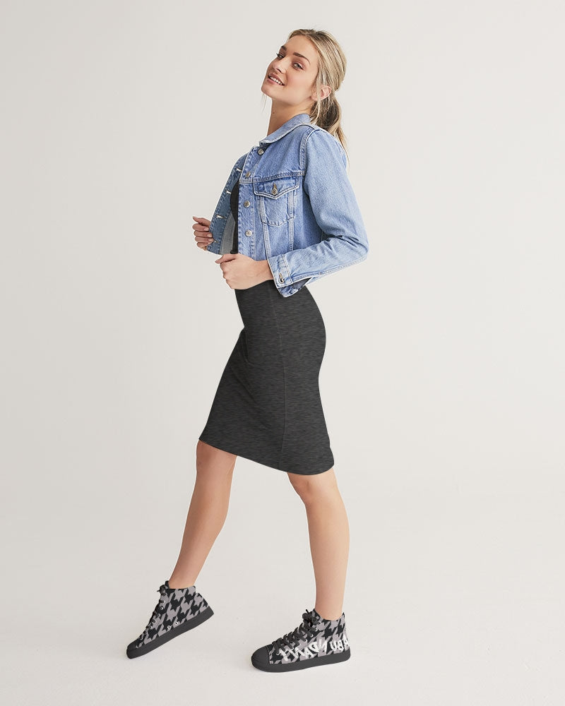 Have A Blast Women's Hightop Canvas Shoe - Black