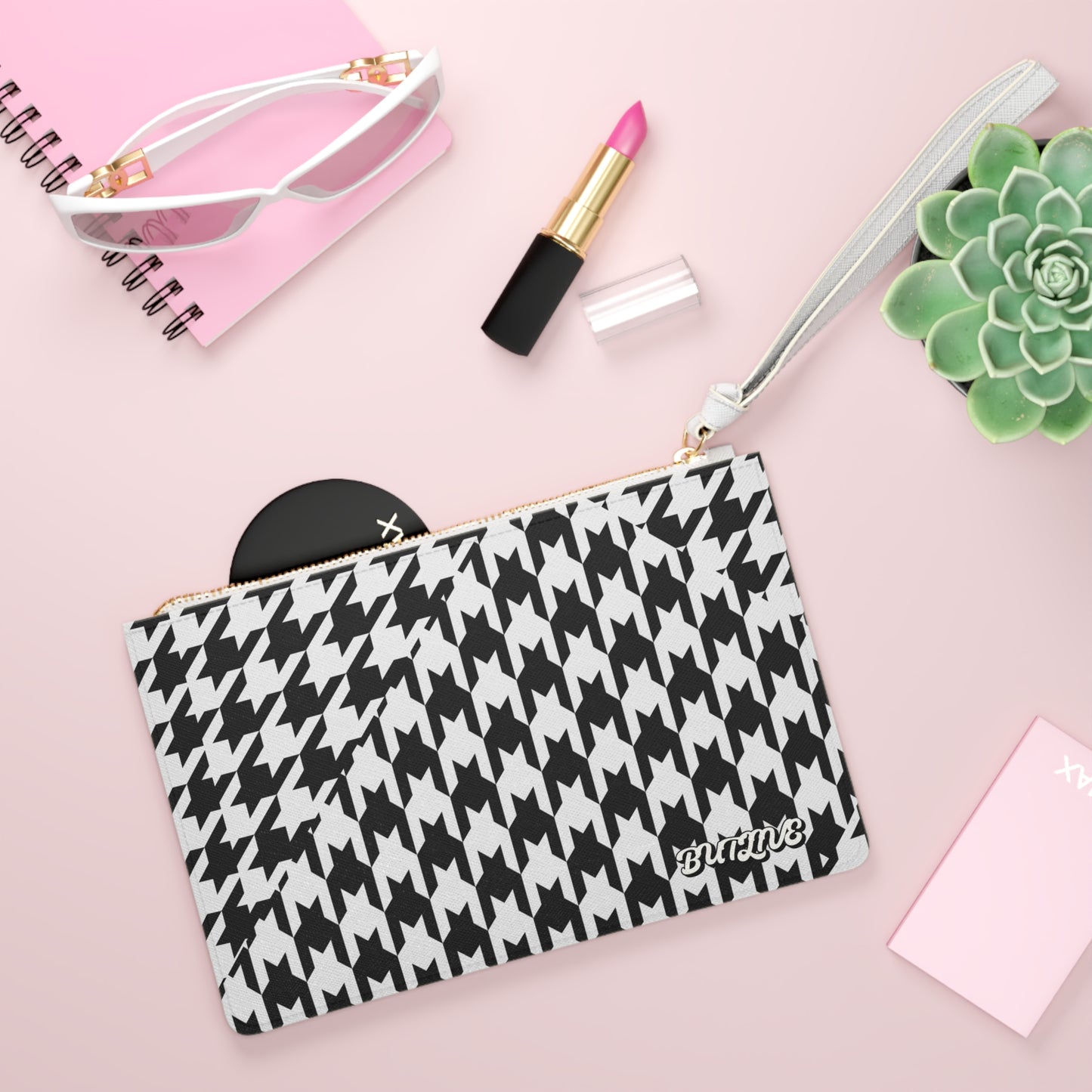 But Live Clutch Bag
