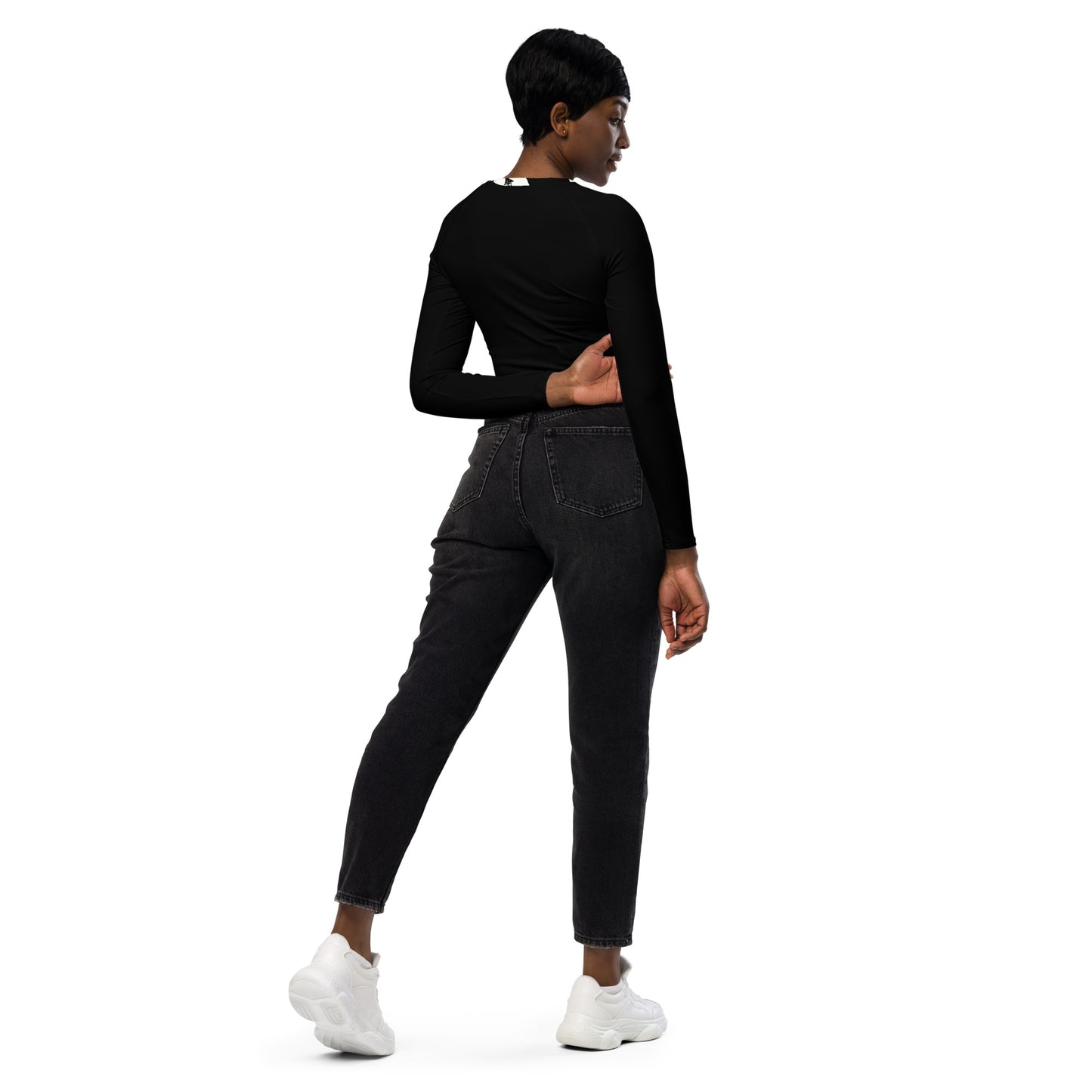 Loud Recycled long-sleeve crop top