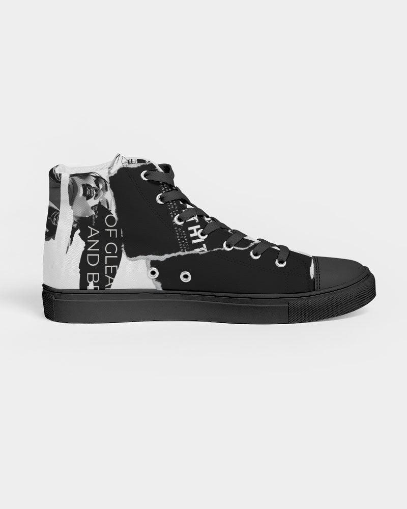 Loud Af Women's Hightop Canvas Shoe - Black