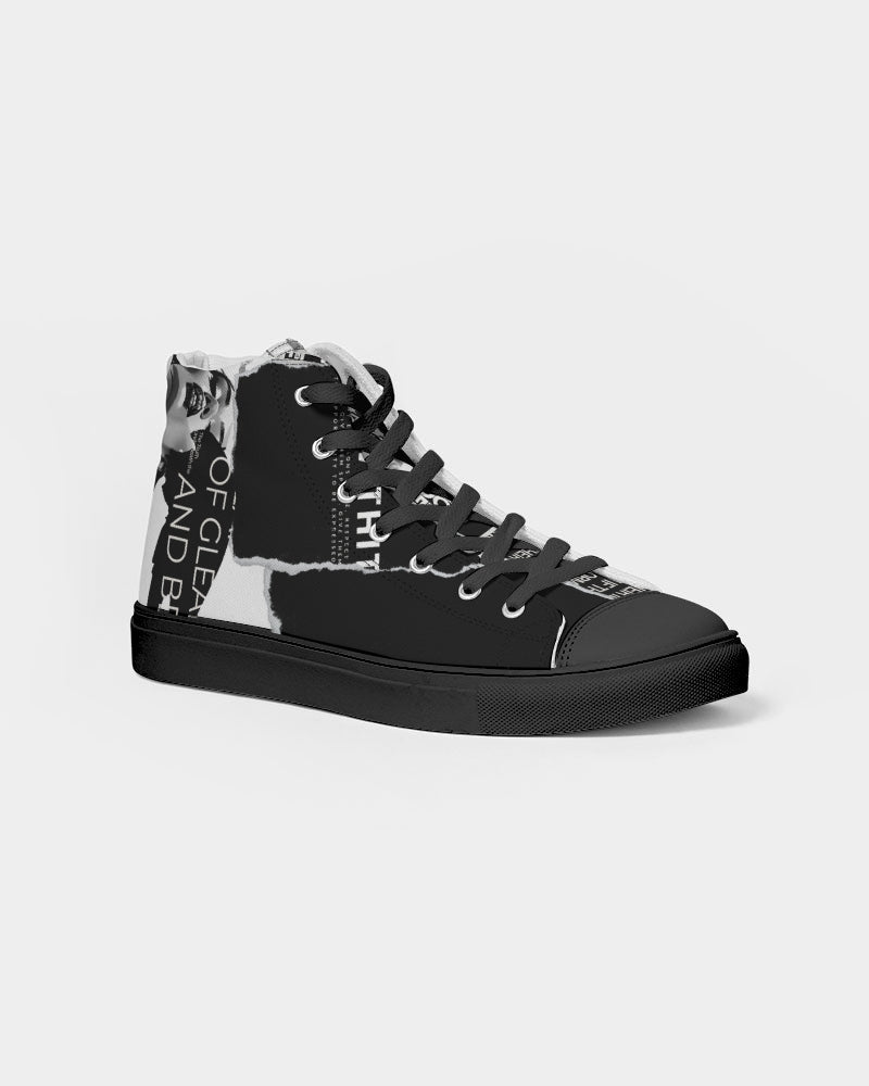 Loud Af Women's Hightop Canvas Shoe - Black
