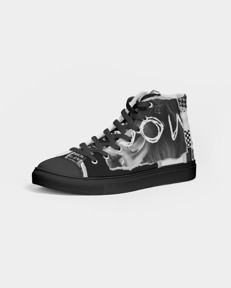 Loud Af Women's Hightop Canvas Shoe - Black