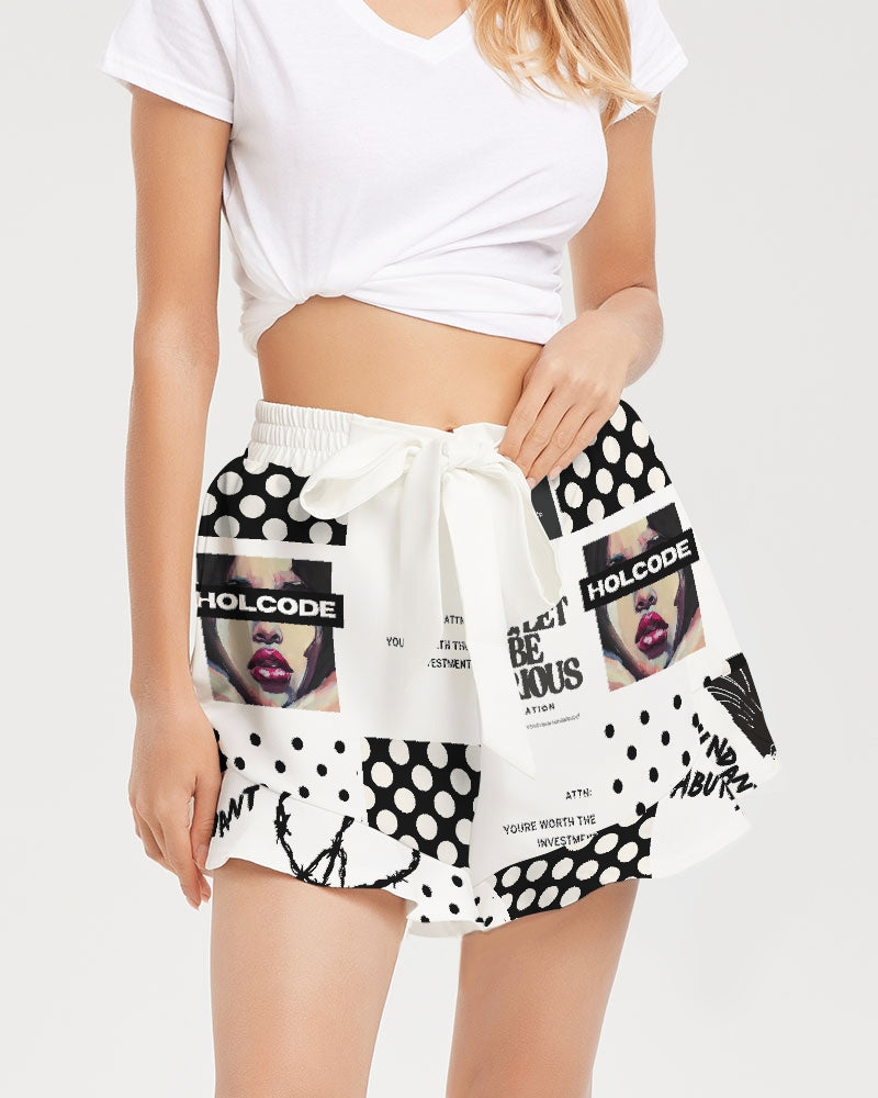Patched Up Ruffle Shorts