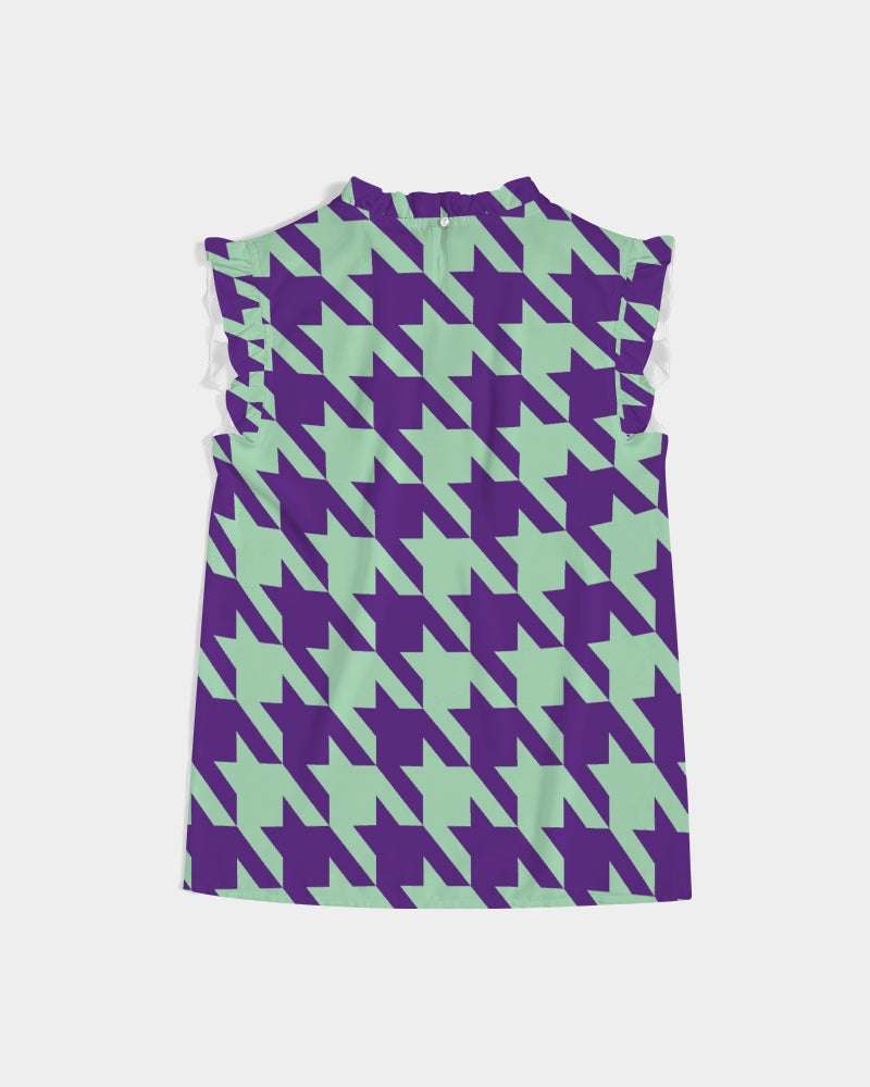 Wintermint Ruffle Sleeve Top