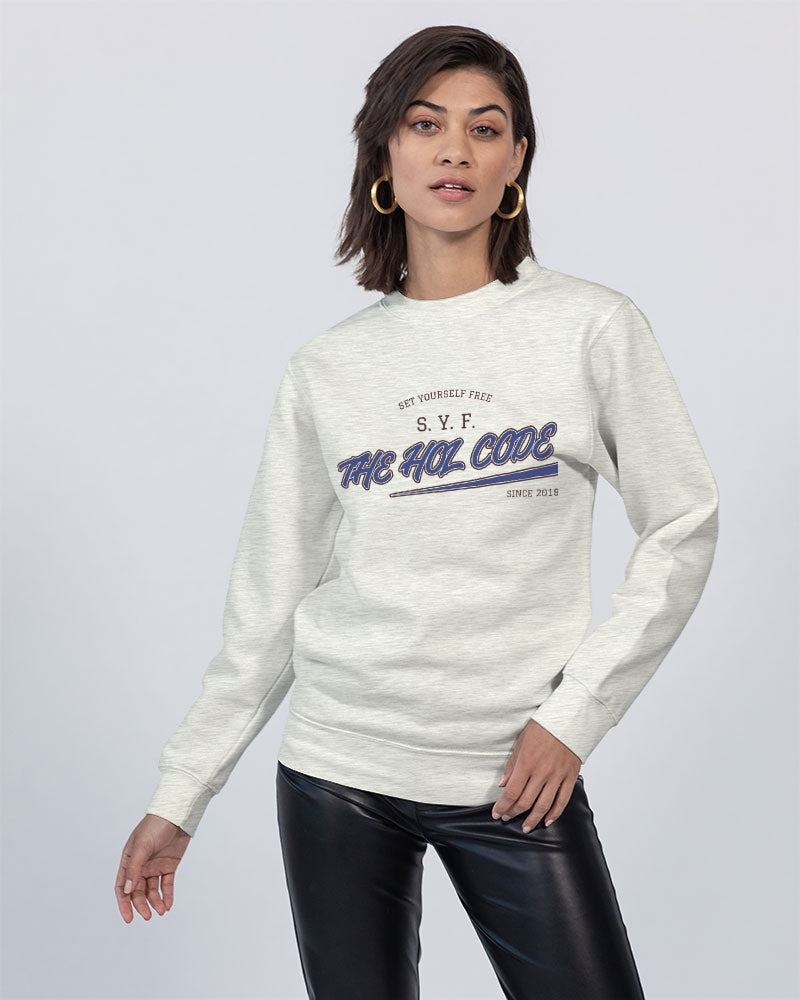 The hol code Unisex Premium Crewneck Sweatshirt | Lane Seven