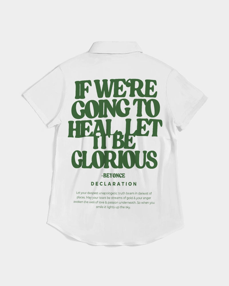 Glorious Women's Short Sleeve Button Up