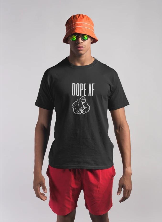 Dope Af Men's Cotton Crew Tee - No Pride Apparel