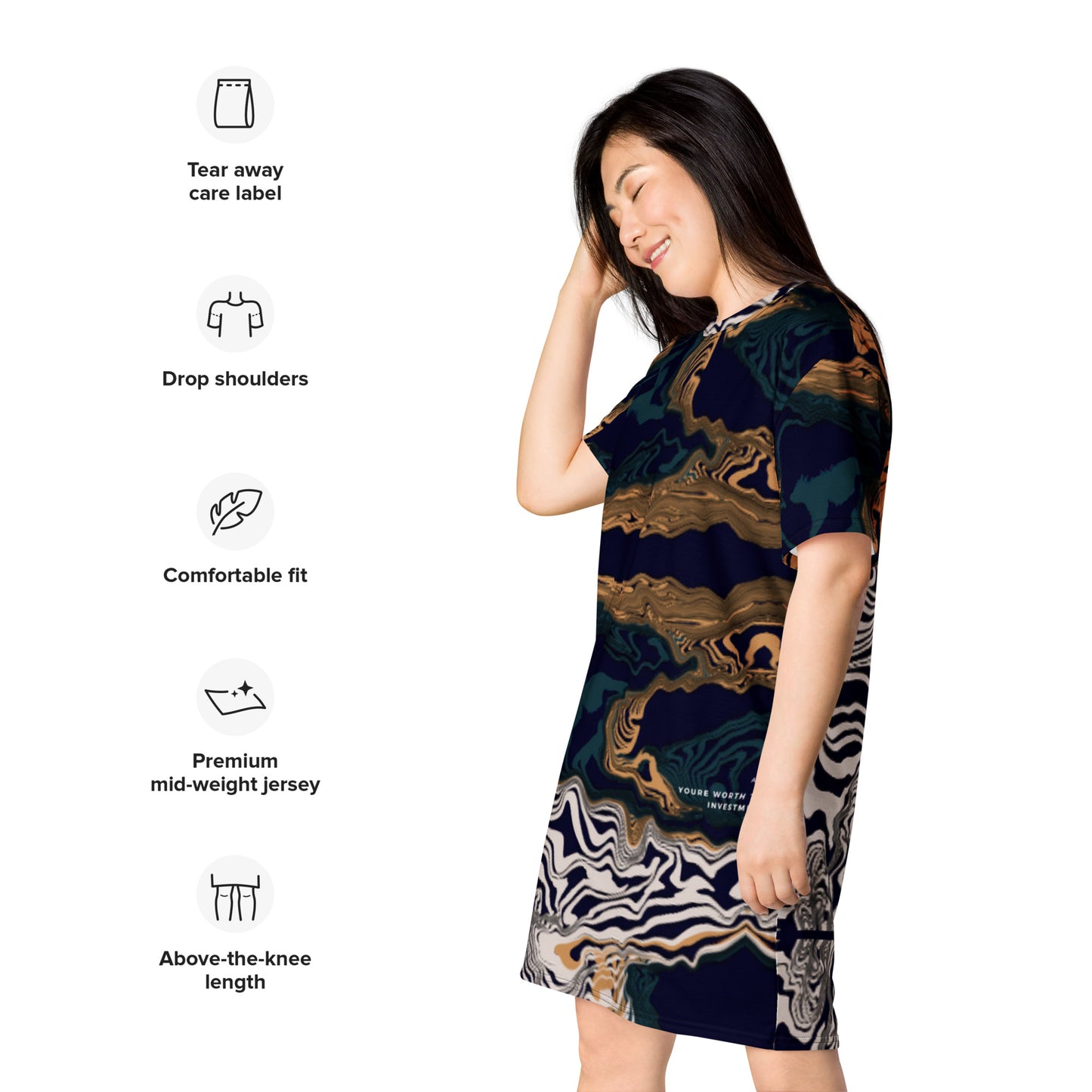 Worth It T-shirt dress
