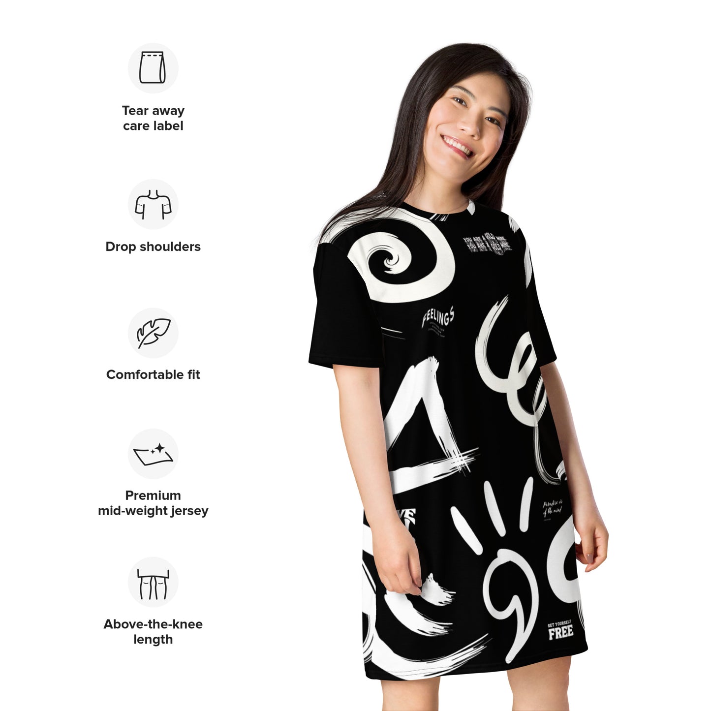 No Question HOL T-shirt dress