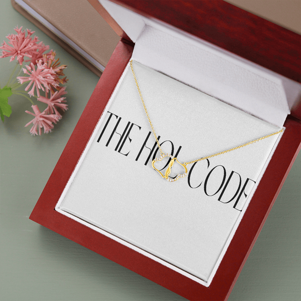 Everlasting love solid gold necklace