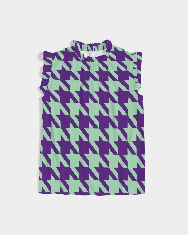 Wintermint Ruffle Sleeve Top