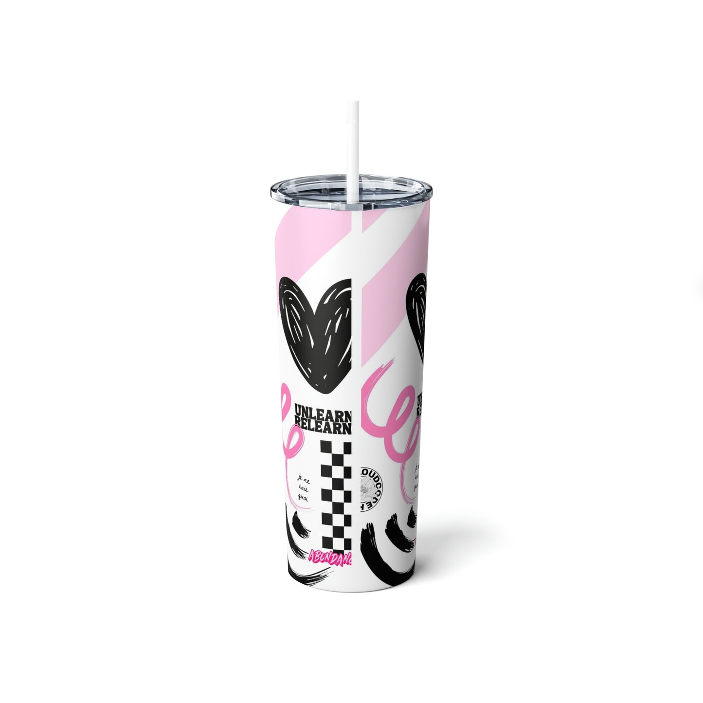 That Girl Skinny Steel Tumbler with Straw, 20oz