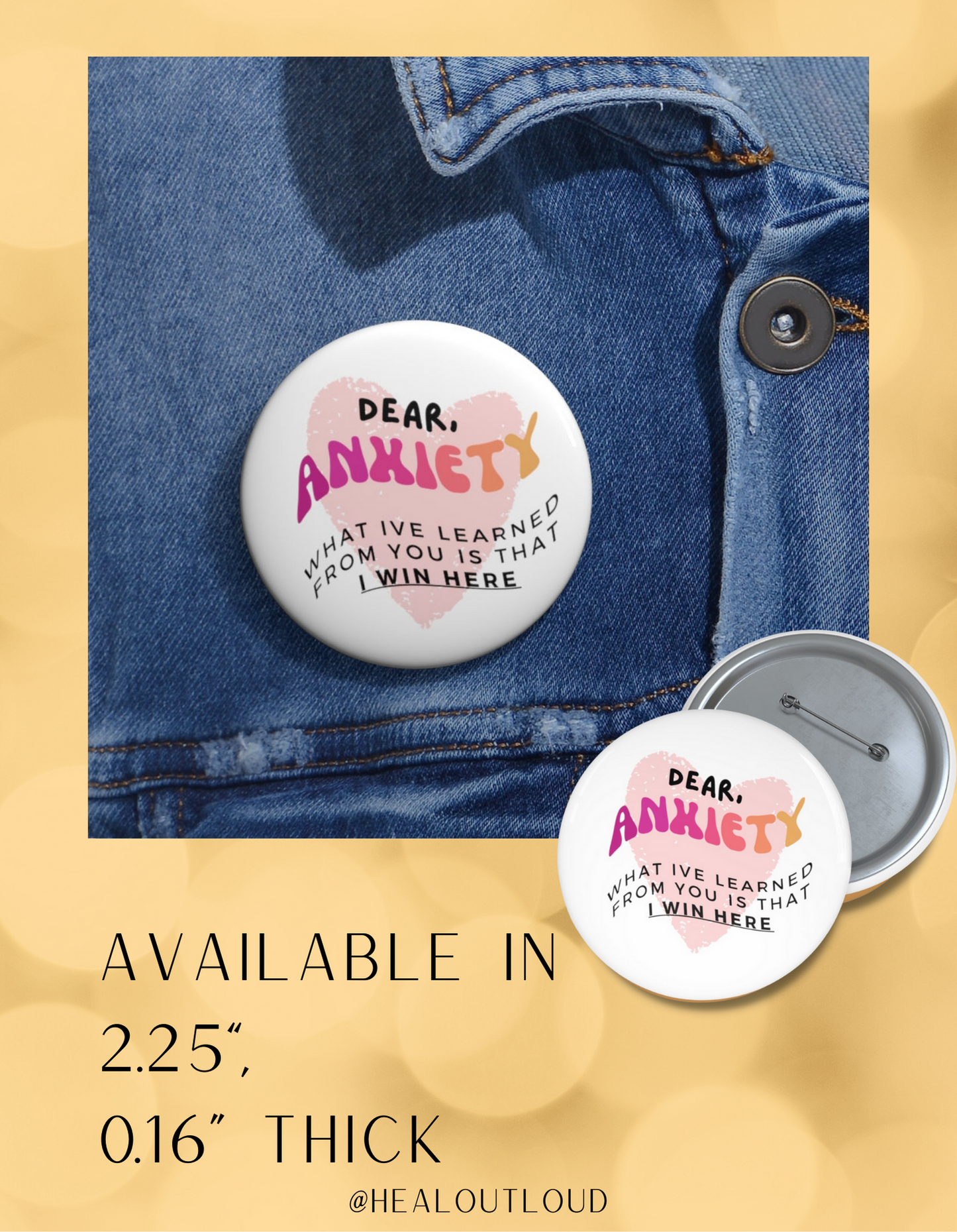 Custom Pin Buttons