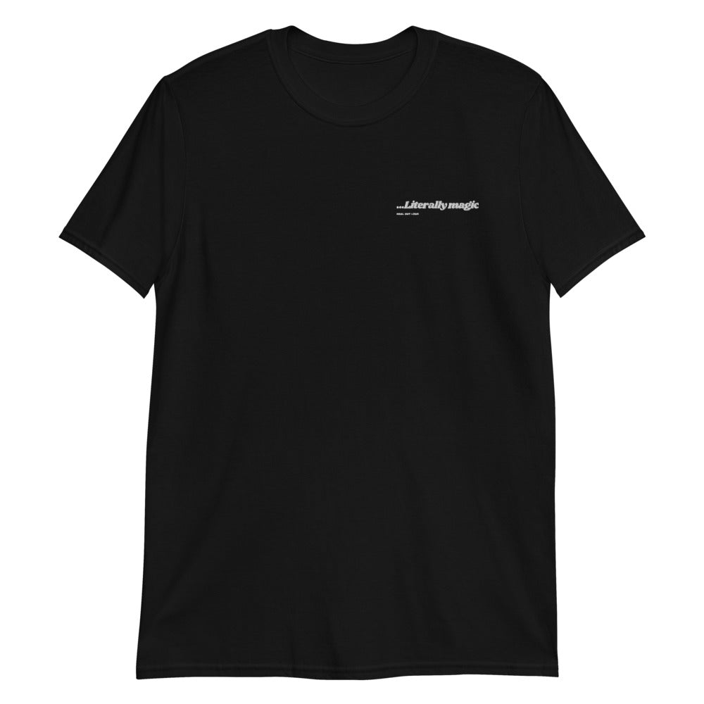 Literally Magic White Embroidery Tee