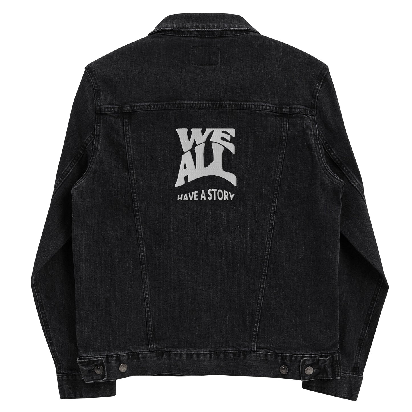 We all have a story Unisex denim jacketi