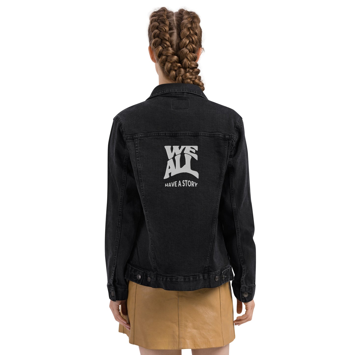 We all have a story Unisex denim jacketi