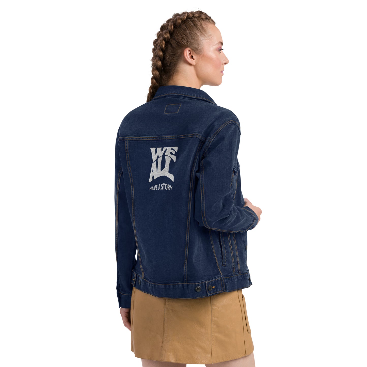 We all have a story Unisex denim jacketi