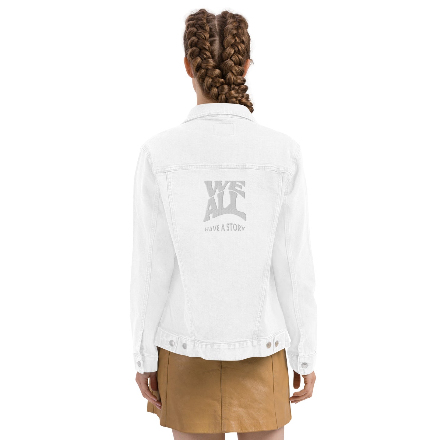We all have a story Unisex denim jacketi