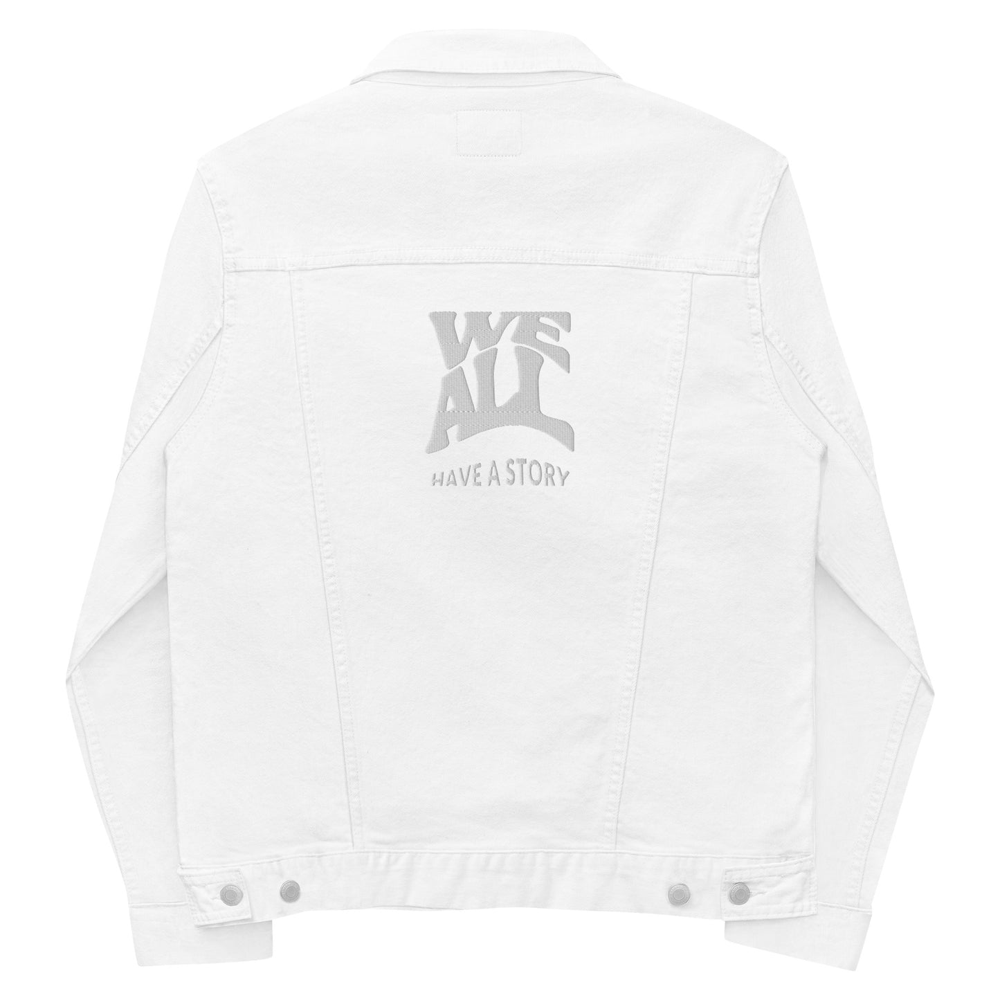 We all have a story Unisex denim jacketi