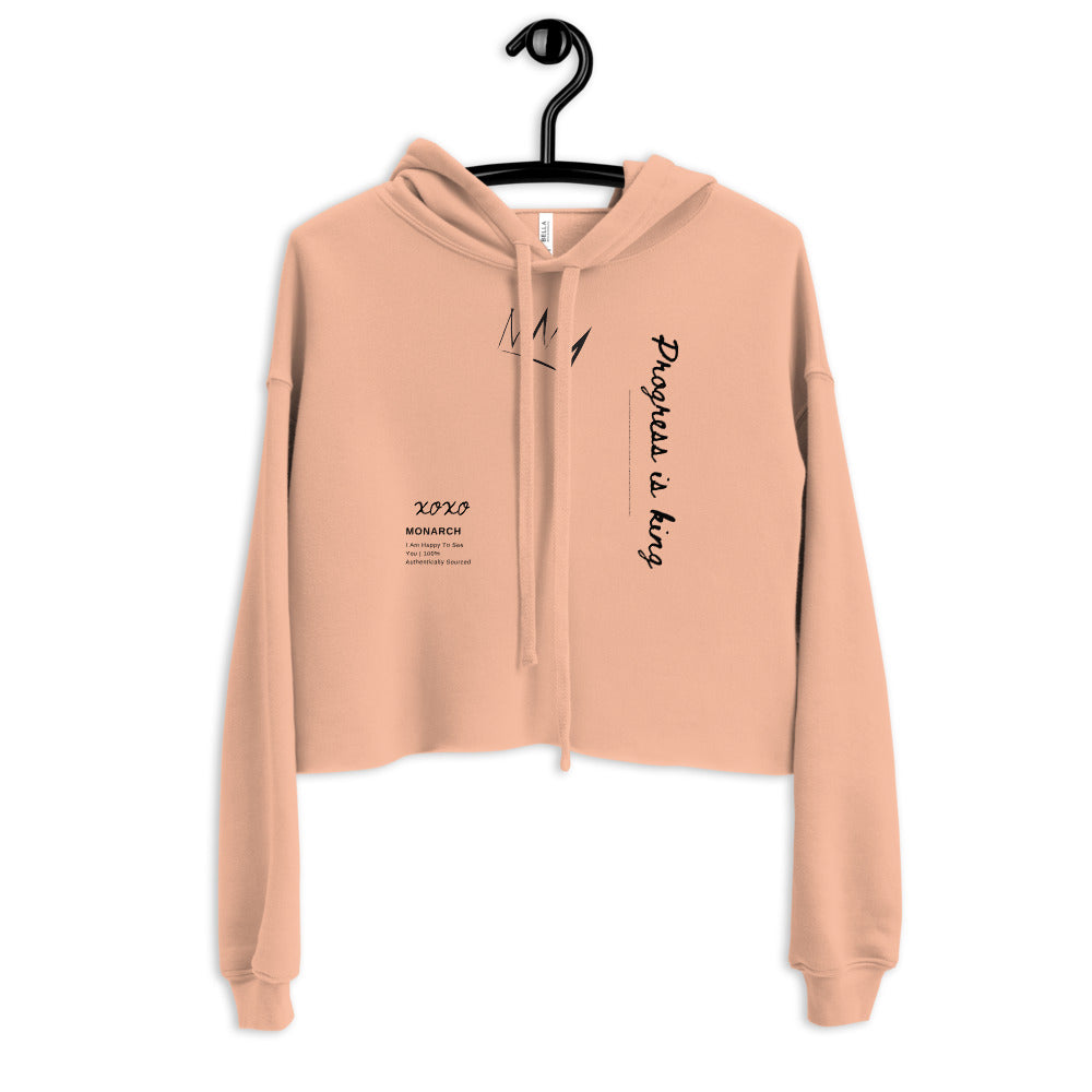 Progress is King Crop Hoodie