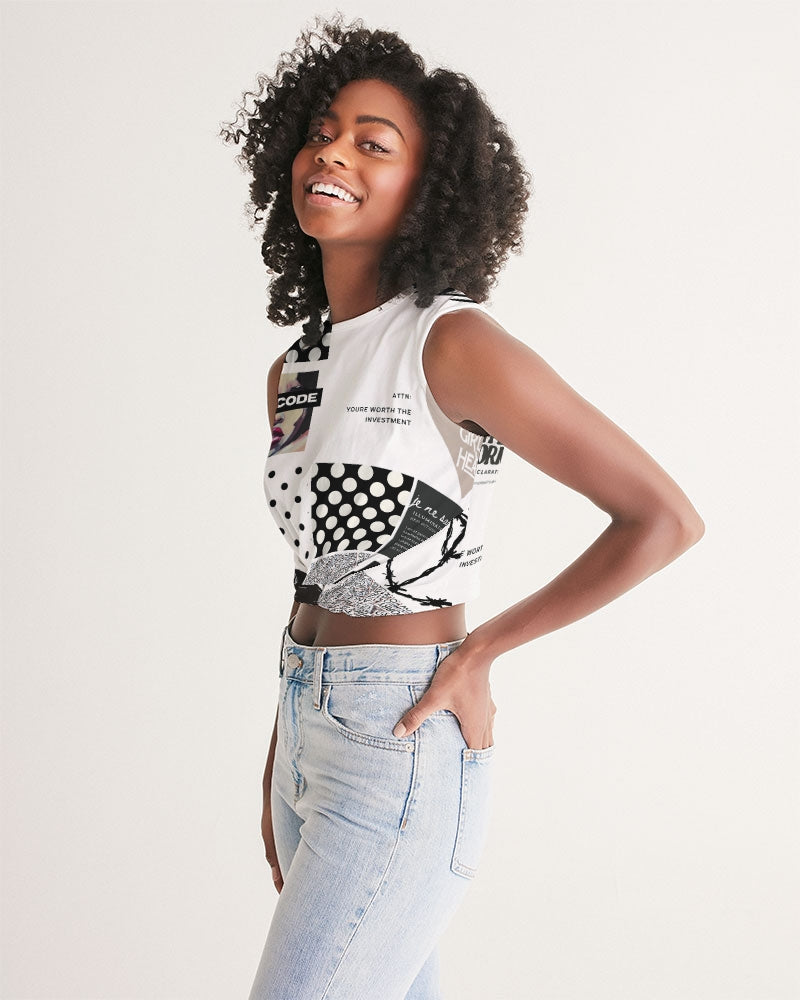 Patched Up Twist-Front Tank