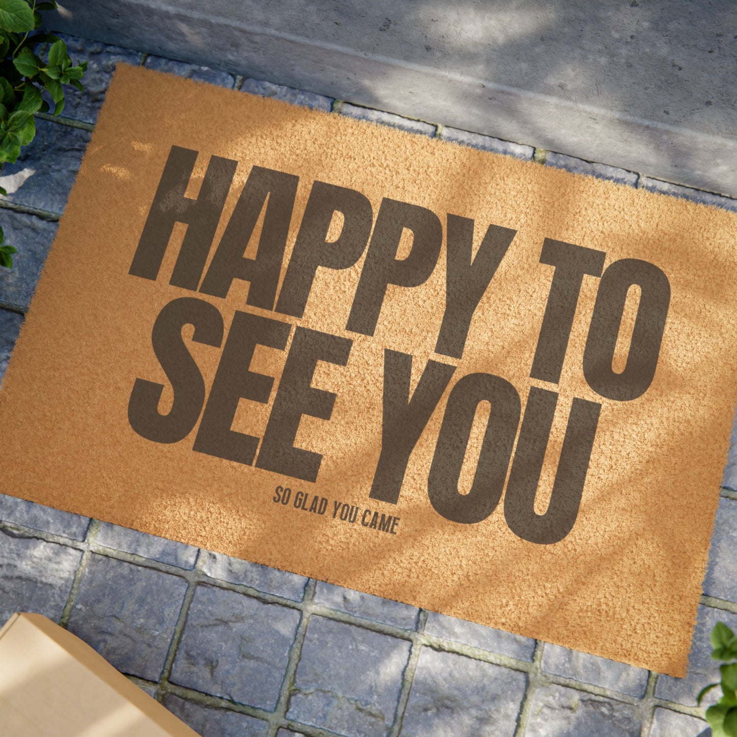 Happy to See You Doormat