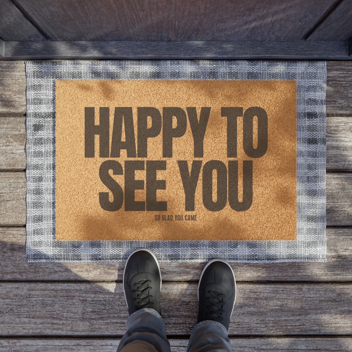 Happy to See You Doormat