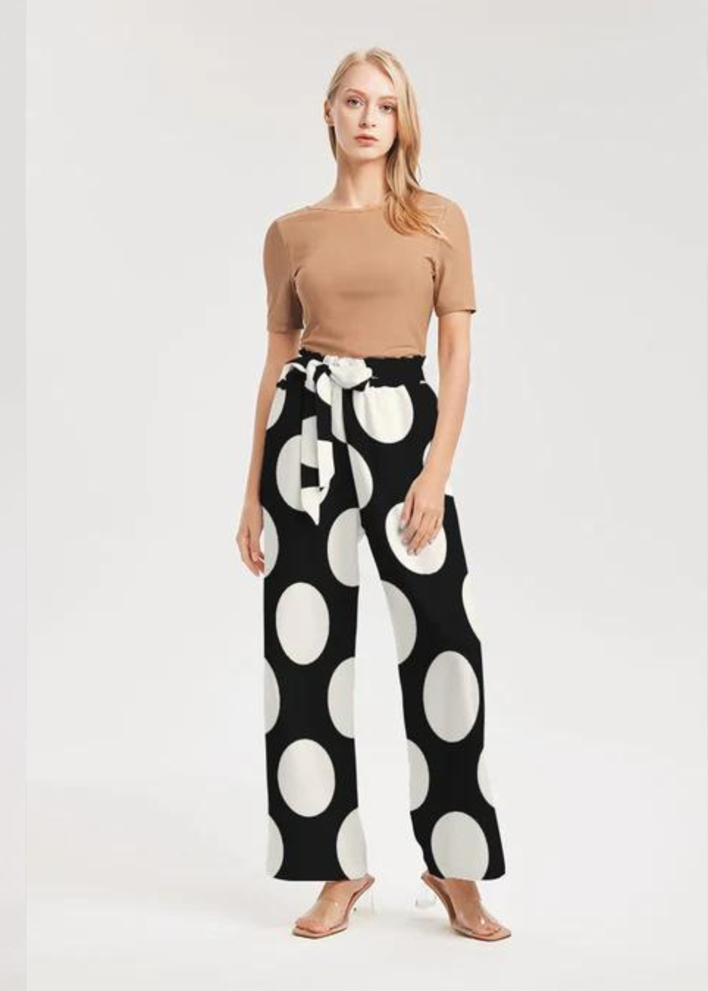 The Dots Will Connect High-Rise Wide Leg Pants