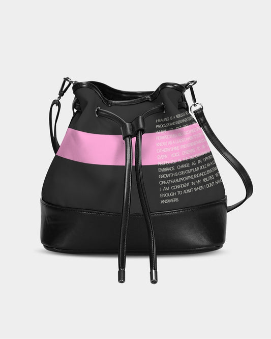 The Code Mini Drawstring Bucket Bag