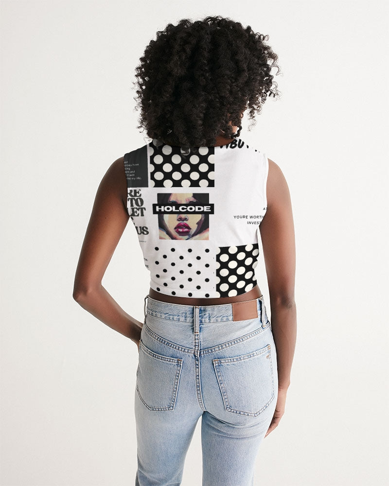 Patched Up Twist-Front Tank