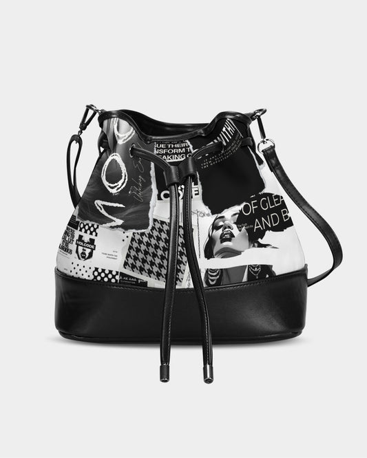 Loud Af Mini Drawstring Bucket Bag