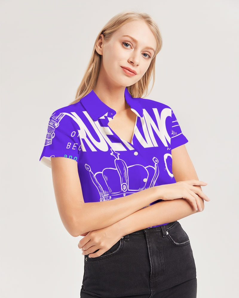 Sapphire Short Sleeve Button Up