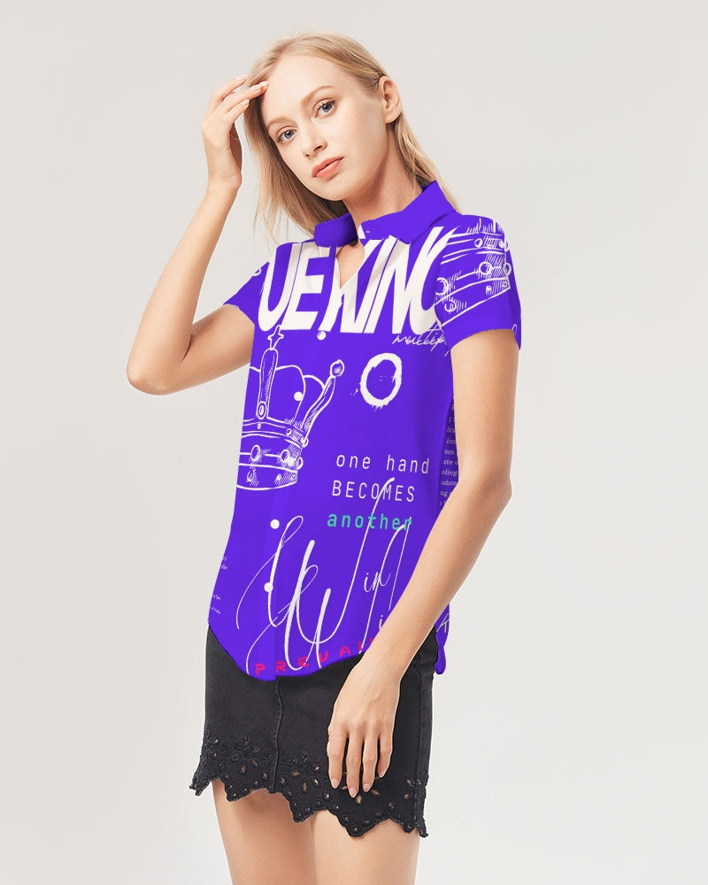 Sapphire Short Sleeve Button Up