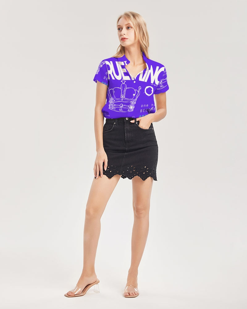 Sapphire Short Sleeve Button Up