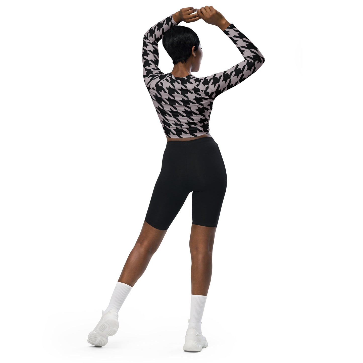 SHE Recycled long-sleeve crop top