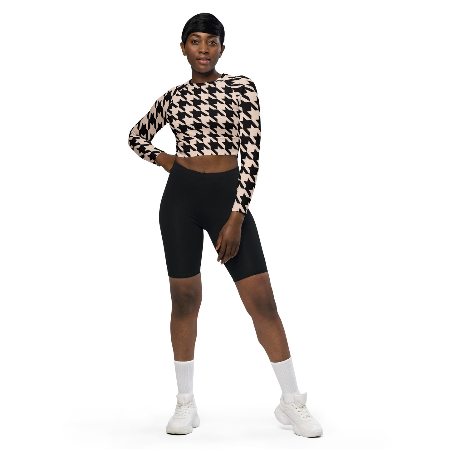 Her Recycled long-sleeve crop top