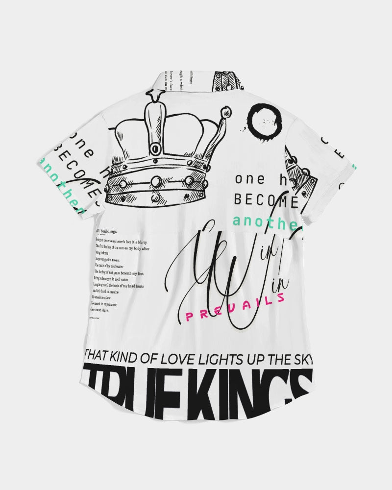 King Women's Short Sleeve Button Up