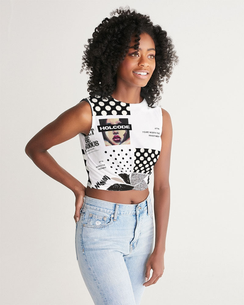 Patched Up Twist-Front Tank