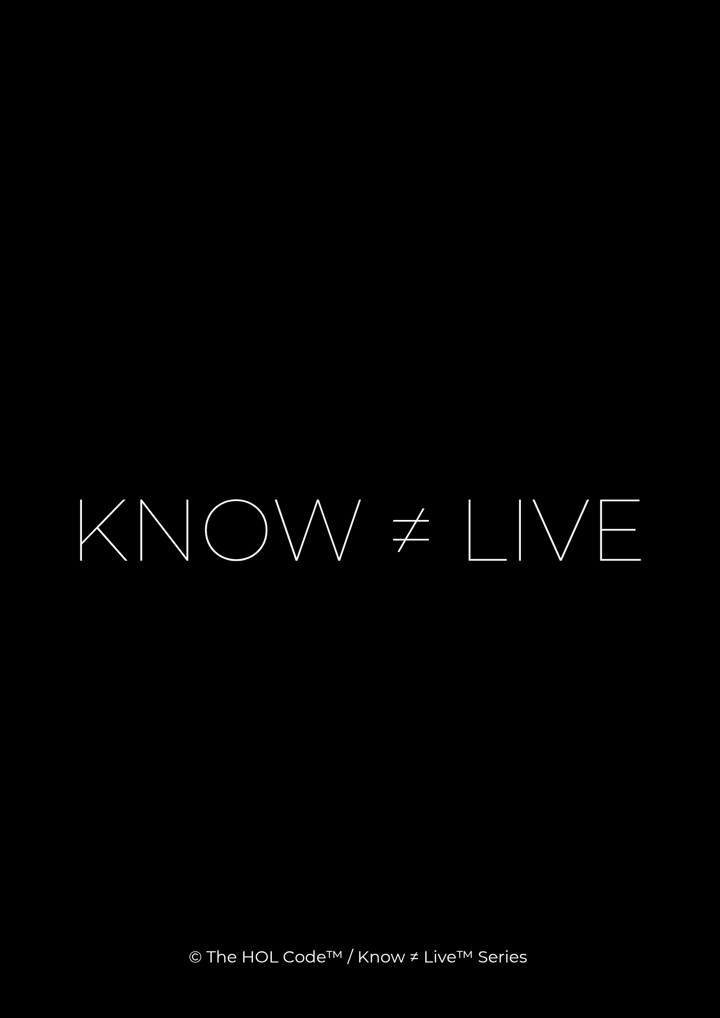 KNOW≠LIVE