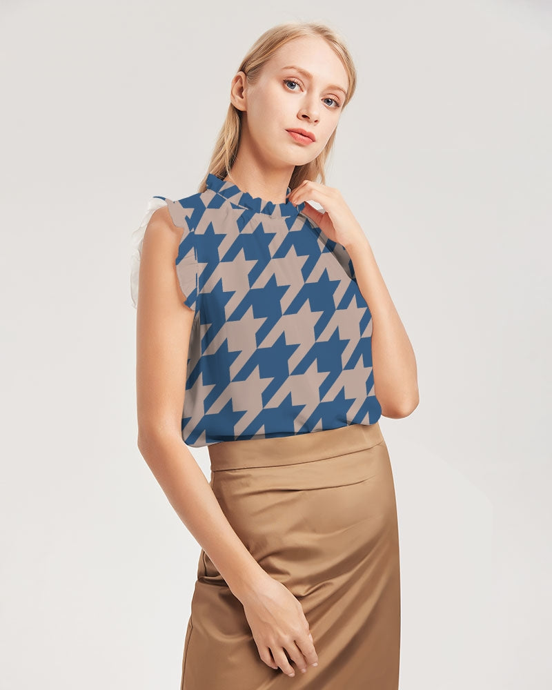 In Her Vision Women's Ruffle Sleeve Top