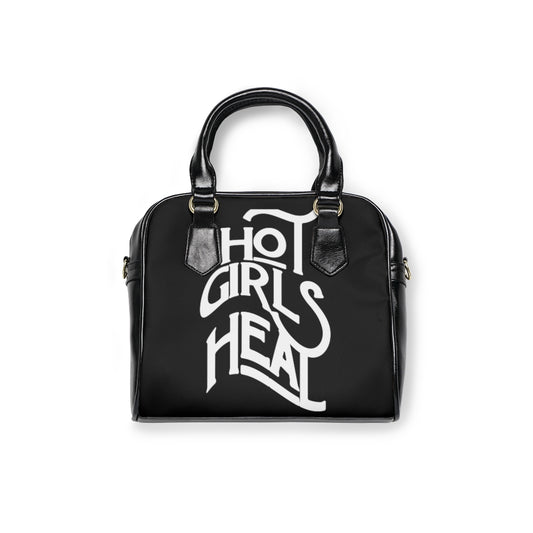 Hol Girls Heal Vegan Leather Shoulder Handbag