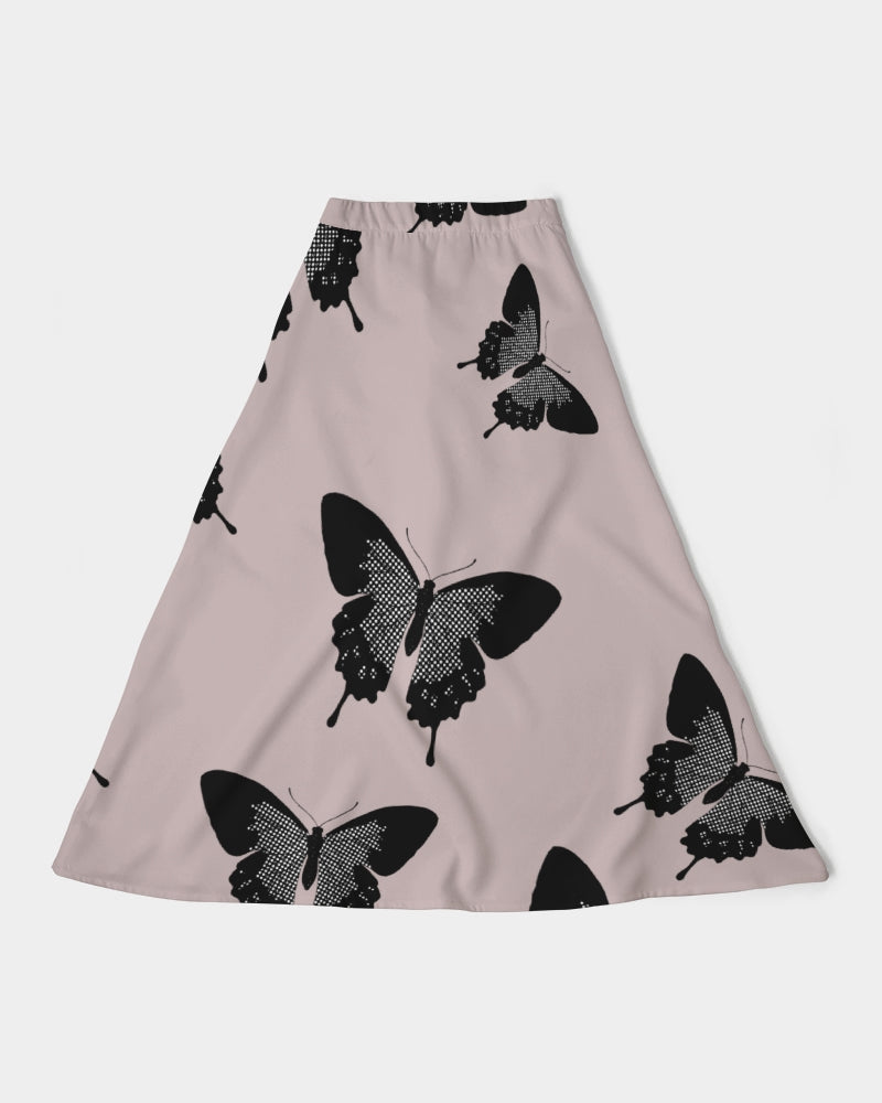 Fly A-Line Midi Skirt