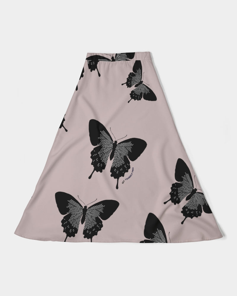 Fly A-Line Midi Skirt